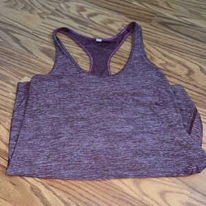 Maroon/purple lululemon racer back tank top